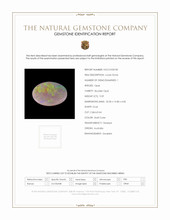 9.59 Ct. Multi Color Cabochon Boulder Opal (Ironstone Opal) from Australia Scan Report