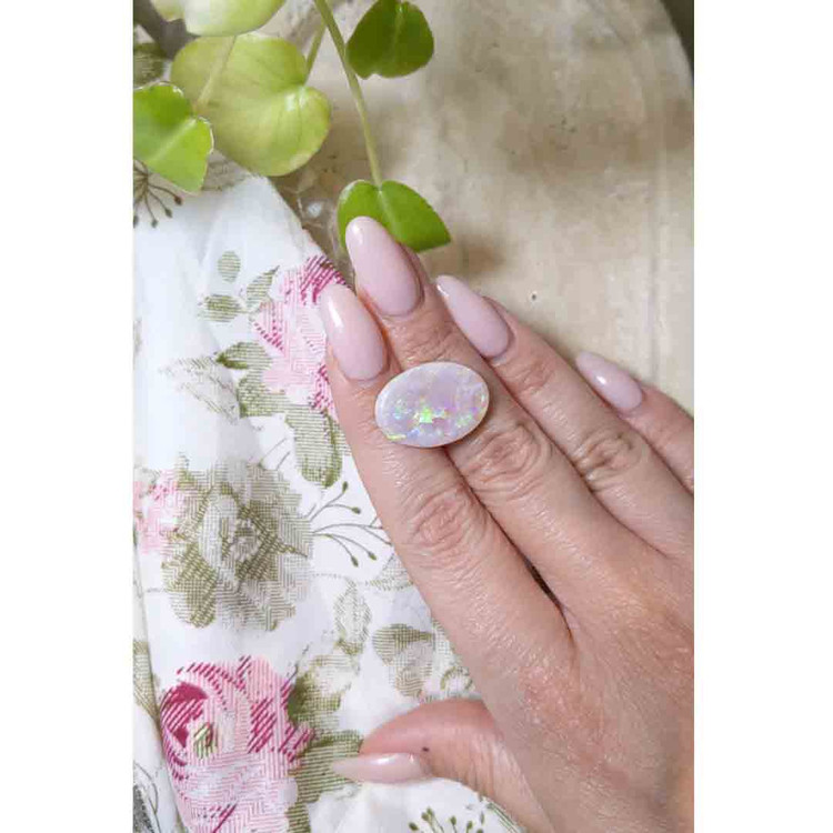 9.59 Ct. Cabochon Boulder Opal from Australia