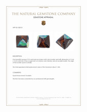 9.53 Ct. Multi Color Cabochon Boulder Opal (Ironstone Opal) from Australia Appraisal
