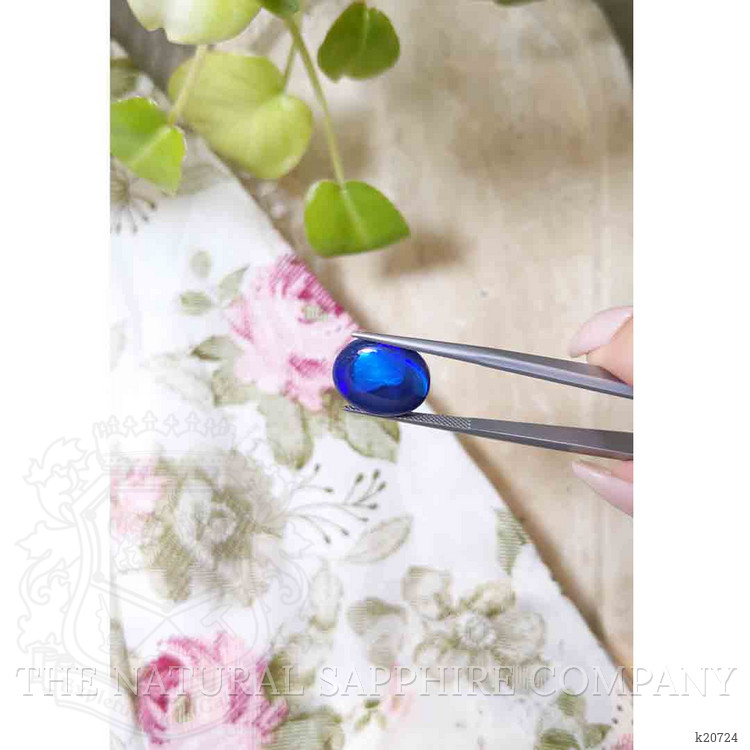 7.41 Ct. Cabochon Black Opal from Australia