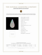 7.25 Ct. Multi Color Cabochon White Opal (Light Opal) from Australia Scan Report