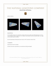 6.66 Ct. Cabochon Boulder Opal from Australia Appraisal