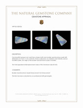 6.66 Ct. Multi Color Cabochon Boulder Opal (Ironstone Opal) from Australia Appraisal