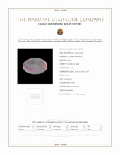 6.20 Ct. Multi Color Cabochon White Opal (Light Opal) from Australia Scan Report