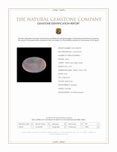 6.20 Ct. Multi Color Cabochon White Opal (Light Opal) from Australia Scan Report