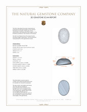 5.17 Ct. Multi Color Cabochon Boulder Opal (Ironstone Opal) from Australia 3 D Scan Report