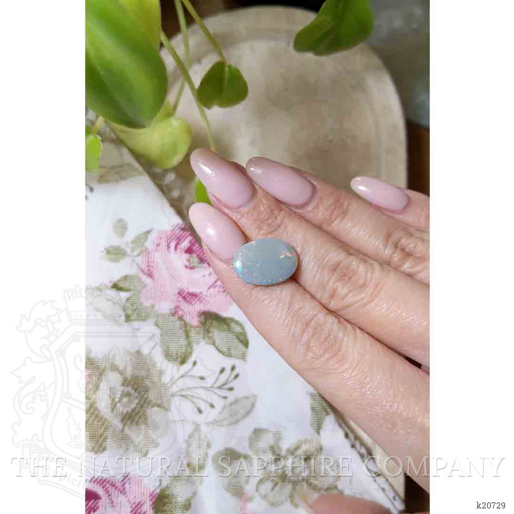 5.64 Ct. Cabochon Semi-Black Opal from Australia