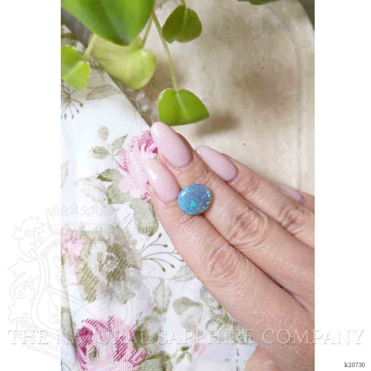 4.32 Ct. Cabochon Semi-Black Opal from Australia