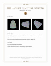 5.60 Ct. White Opal from Australia Appraisal