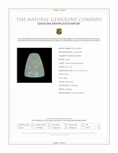 5.60 Ct. Multi Color White Opal (Light Opal) from Australia Scan Report