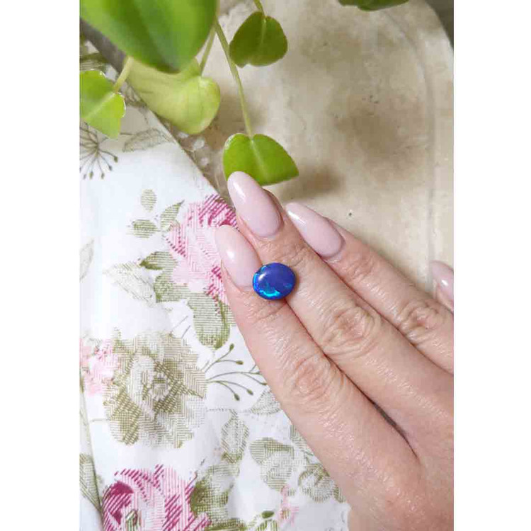 4.34 Ct. Cabochon Black Opal from Australia