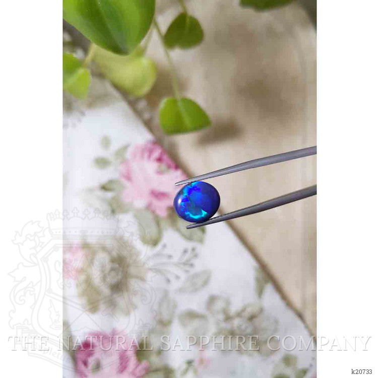 4.34 Ct. Cabochon Black Opal from Australia