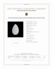 3.73 Ct. Cabochon White Opal from Australia Scan Report