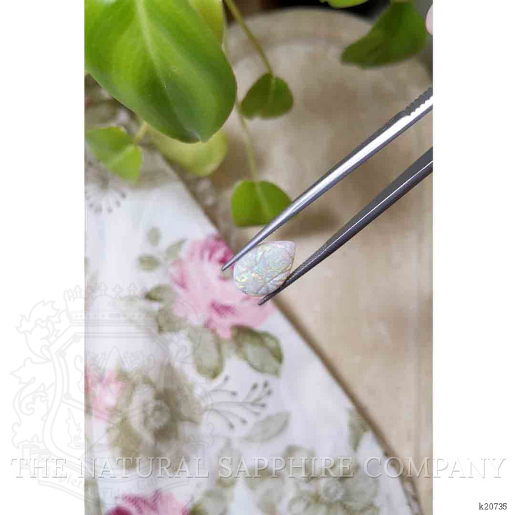 3.73 Ct. Cabochon White Opal from Australia