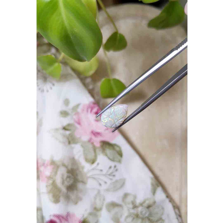 3.73 Ct. Cabochon White Opal from Australia