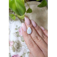 3.73 Ct. Cabochon White Opal from Australia Life Style
