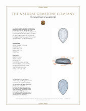 3.73 Ct. Cabochon White Opal from Australia 3 D Scan Report