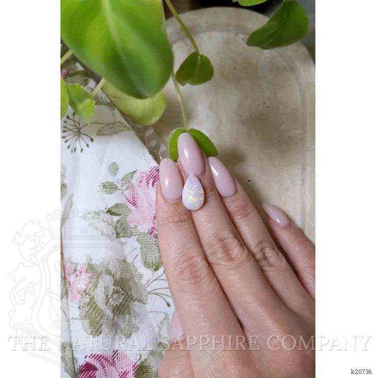 3.56 Ct. Cabochon White Opal from Australia