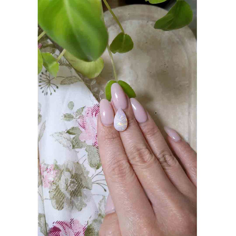 3.56 Ct. Cabochon White Opal from Australia