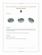 3.36 Ct. Multi Color Cabochon Boulder Opal (Ironstone Opal) from Australia Appraisal