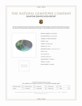 3.36 Ct. Multi Color Cabochon Boulder Opal (Ironstone Opal) from Australia Scan Report