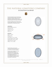 3.36 Ct. Cabochon Boulder Opal from Australia 3 D Scan Report