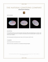 3.18 Ct. Cabochon White Opal from Australia Appraisal