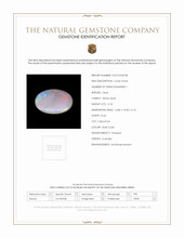 3.18 Ct. Cabochon White Opal from Australia Scan Report