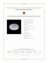 3.18 Ct. Multi Color Cabochon White Opal (Light Opal) from Australia Scan Report