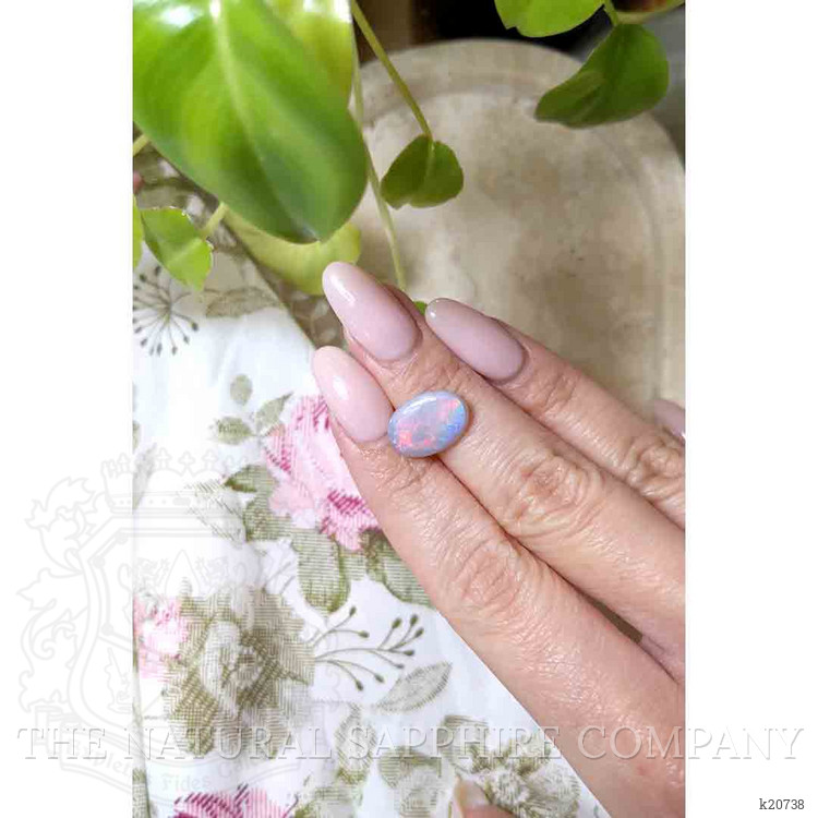 3.18 Ct. Cabochon White Opal from Australia