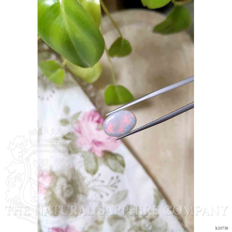 3.18 Ct. Cabochon White Opal from Australia