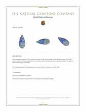 3.22 Ct. Cabochon Boulder Opal from Australia Appraisal