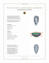 3.22 Ct. Multi Color Cabochon Boulder Opal (Ironstone Opal) from Australia 3 D Scan Report