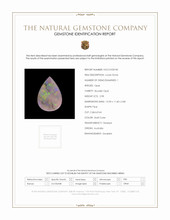 2.98 Ct. Multi Color Cabochon Boulder Opal (Ironstone Opal) from Australia Scan Report