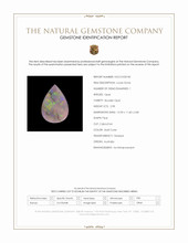 2.98 Ct. Multi Color Cabochon Boulder Opal (Ironstone Opal) from Australia Scan Report