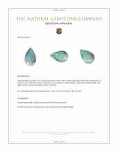 2.95 Ct. Multi Color Cabochon Crystal Opal (Jelly Opal) from Australia Appraisal