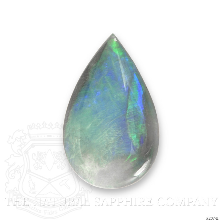 2.95 Ct. Cabochon Semi-Black Opal from Australia