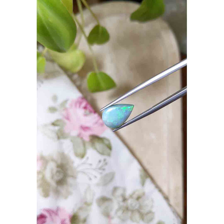 2.95 Ct. Cabochon Semi-Black Opal from Australia