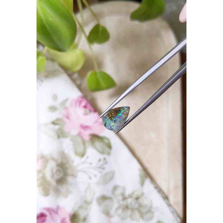 2.93 Ct. Cabochon Boulder Opal from Australia