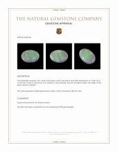 2.81 Ct. Cabochon Black Opal from Australia Appraisal