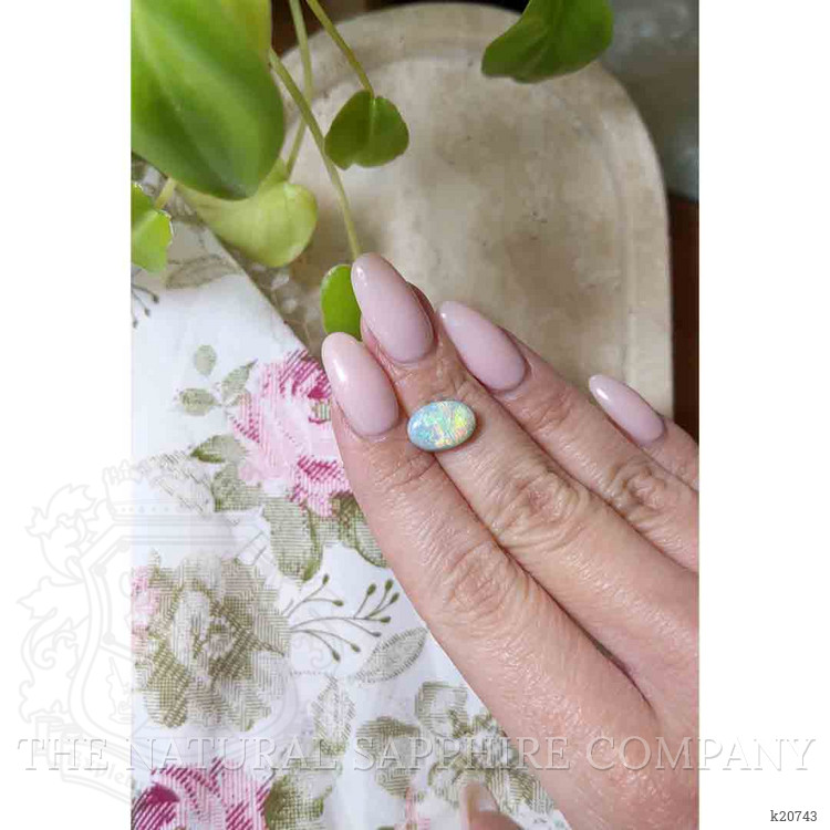 2.81 Ct. Cabochon Black Opal from Australia