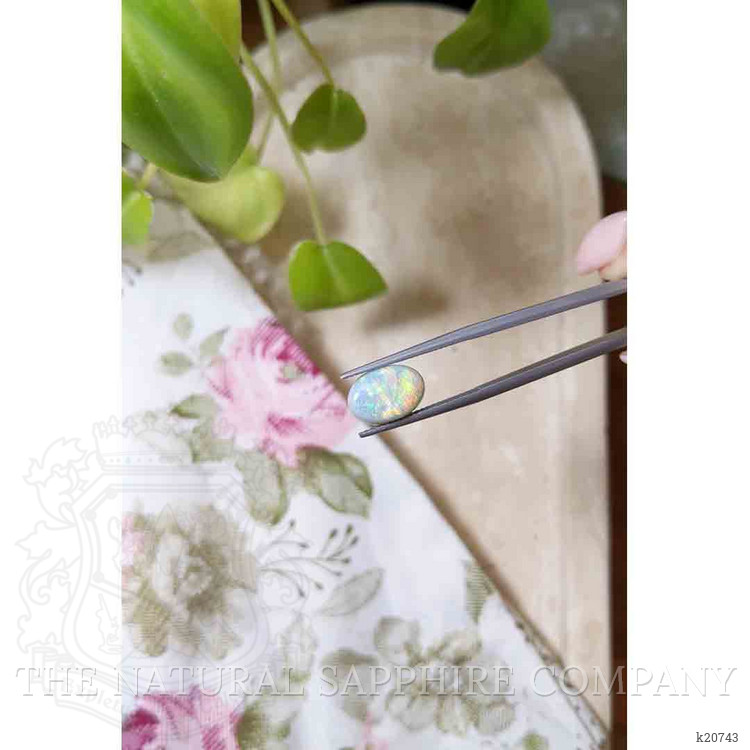 2.81 Ct. Cabochon Black Opal from Australia