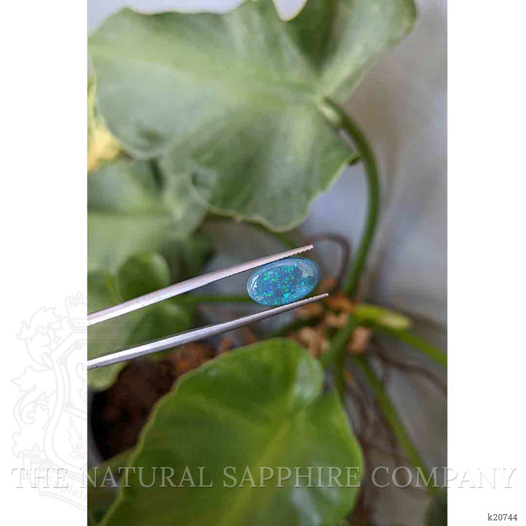 2.74 Ct. Cabochon Black Opal from Australia