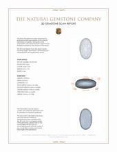 2.74 Ct. Cabochon Black Opal from Australia 3 D Scan Report