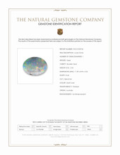 2.52 Ct. Multi Color Cabochon Boulder Opal (Ironstone Opal) from Australia Scan Report