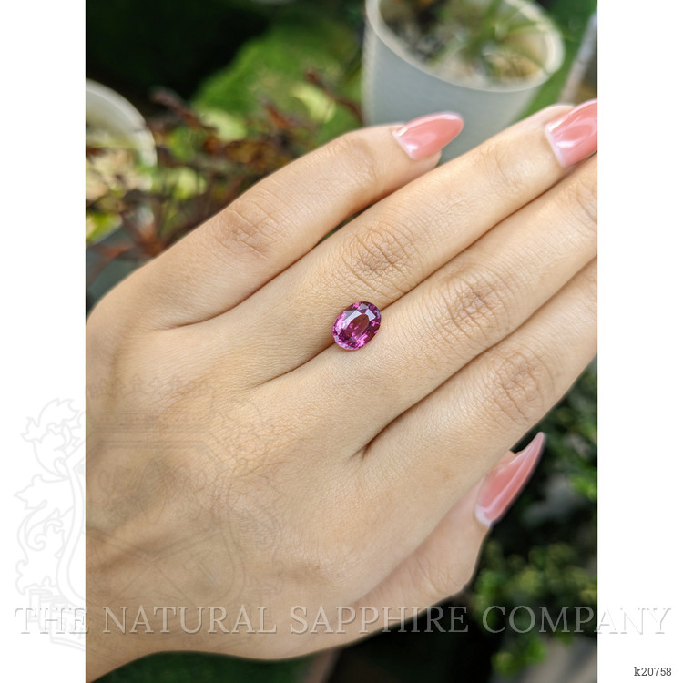 2.07 Ct. Rhodolite Garnet from Ceylon (Sri Lanka)