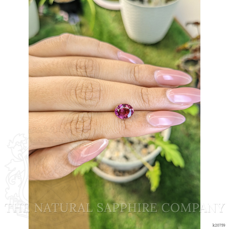 2.04 Ct. Rhodolite Garnet from Ceylon (Sri Lanka)