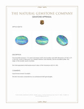 1.73 Ct. Cabochon Boulder Opal from Australia Appraisal