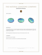 1.73 Ct. Cabochon Boulder Opal from Australia Appraisal