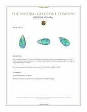 1.65 Ct. Cabochon Boulder Opal from Australia Appraisal